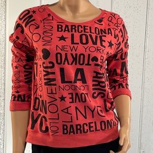 *seventeen Junior’s 3/4 Sleeve Shirt Sz M